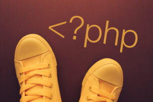 PHP code with yellow shoes