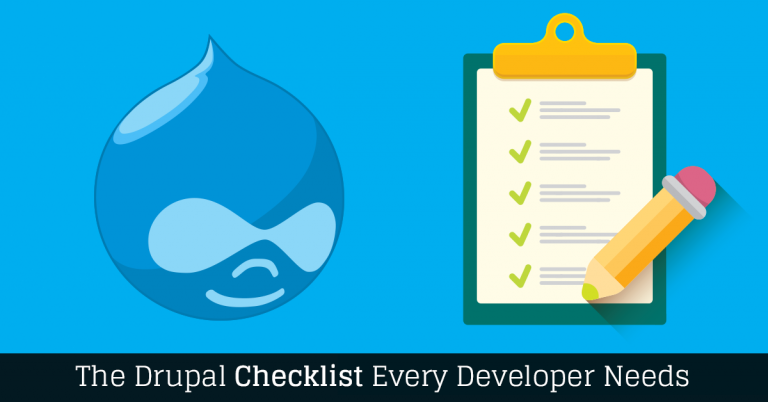 The Drupal Checklist logo banner